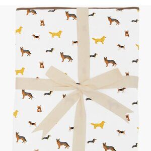 NWT Kyte BABY Bamboo Rayon 1.0tog Youth Twin Blanket in Dog Golden Dachshund Etc